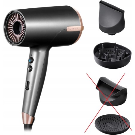 Outlet Suszarka do włosów Remington D6077 2000W + 2 nasadki WEJŚCIE UK OPIS