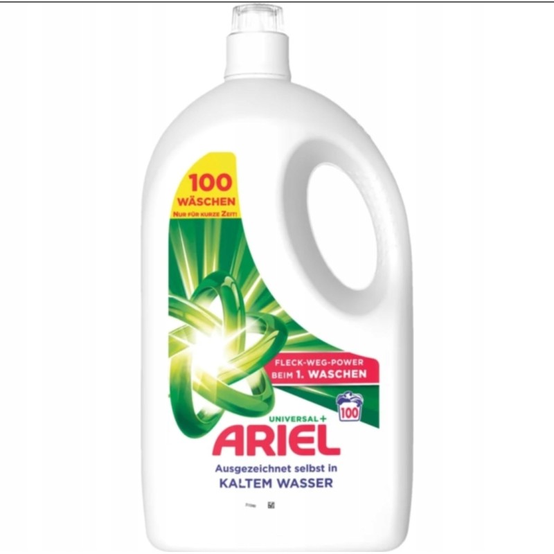 Ariel żel do prania uniwersalny 4,5l 100 prań z Niemiec DE
