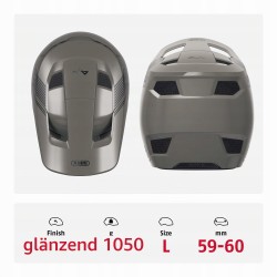 Kask ABUS HiDrop Downhill Fullface, szary, rozmiar L