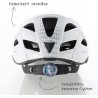FISCHER URBAN KASK ROWEROWY REGULOWANY S/M 52-59 CM Z OŚWIETLENIEM