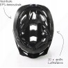 FISCHER URBAN KASK ROWEROWY REGULOWANY S/M 52-59 CM Z OŚWIETLENIEM