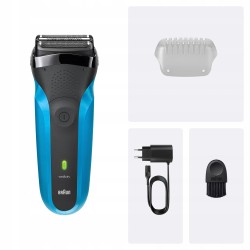 Outlet Golarka Męska BRAUN Series 3 310s niebieska Wet & Dry