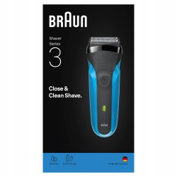 Outlet Golarka Męska BRAUN Series 3 310s niebieska Wet & Dry