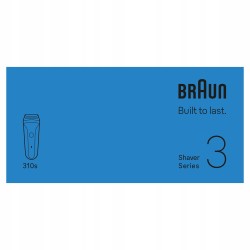 Outlet Golarka Męska BRAUN Series 3 310s niebieska Wet & Dry