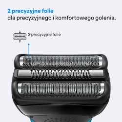 Outlet Golarka Męska BRAUN Series 3 310s niebieska Wet & Dry