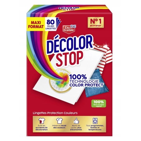 Chusteczki do prania wyłapujące kolor Decolor Stop 80 szt.