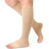 PODKOLANÓWKI UCISKOWE Z ODKRYTYMI PALCAMI UNISEX 20-30 MMHG ROZMIAR XXL
