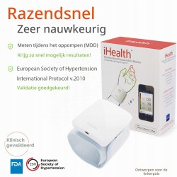 Outlet iHealth SENSE BP7 Ciśnieniomierz Nadgarstkowy Bluetooth Biały