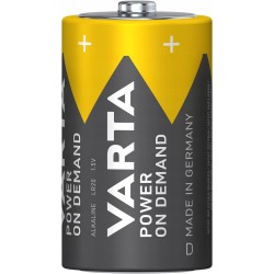 VARTA Power on Demand baterie alkaliczne D R20 LR20 1,5V 2 sztuki