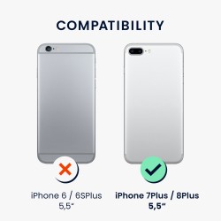 Kwmobile Etui ze smyczka do Apple iPhone 7 Plus iPhone 8 Plus przezroczyste