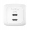 Outlet Kompaktowa Ładowarka Sieciowa Belkin Pro 50W 2x USB-C PD 3.0 Biała