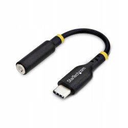 StarTech USBCAUDIO2 kabel audio 0,127 m USB Type-C 2.0 3,5 mm Czarny