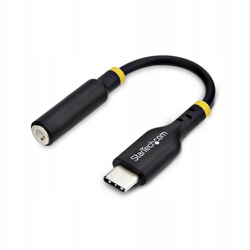 StarTech USBCAUDIO2 kabel audio 0,127 m USB Type-C 2.0 3,5 mm Czarny