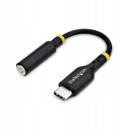 StarTech USBCAUDIO2 kabel audio 0,127 m USB Type-C 2.0 3,5 mm Czarny