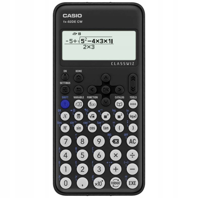 Kalkulator naukowy CASIO FX-82DE CW TECHNICZNO NAUKOWY SZKOLNY Czarny