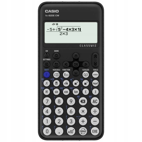 Kalkulator naukowy CASIO FX-82DE CW TECHNICZNO NAUKOWY SZKOLNY Czarny