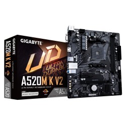 USZKODZONY Płyta główna Gigabyte A520M K V2 Ryzen AM4 2xDDR4 Czarna