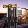 Outlet KabelDirekt 1,5 m kabel antenowy koncentryczny 90° kolanko klasa A