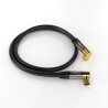 Outlet KabelDirekt 1,5 m kabel antenowy koncentryczny 90° kolanko klasa A