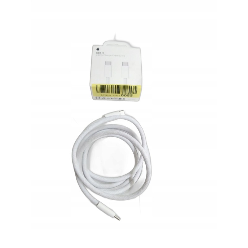 Outlet Kabel Apple USB typ C - USB typ C 2 m nylonowy oplot 240W biały