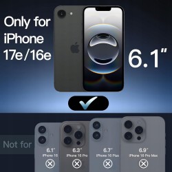 Outlet JETech Etui Magnetyczne do iPhone 16e Czarne Matowe MagSafe