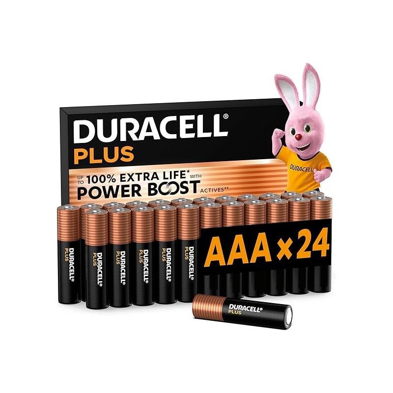 Outlet B8818 DURACELL Baterie Plus AAA (20 szt.) - baterie alkaliczne 1,5 V