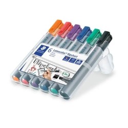 Marker Lumocolor 356 B do tablic papierowych Staedtler 6 szt. wielokolorowy