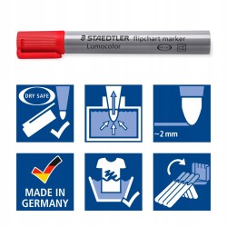 Marker Lumocolor 356 B do tablic papierowych Staedtler 6 szt. wielokolorowy