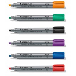 Marker Lumocolor 356 B do tablic papierowych Staedtler 6 szt. wielokolorowy