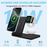 Outlet WATOE B16 Stacja Ładująca 3w1 Do Telefonu Słuchawek Zegarka 15W