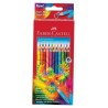 Outlet Kredki ołówkowe trójkątne Faber-Castell 24 sztuki Różnokolorowe