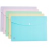 Teczka kopertowa plastikowa OXFORD URBAN PASTEL A4 PP mix kolorów 5 szt
