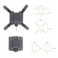 Outlet Uchwyt na telewizor Amazon Basic AM20F 12-40'' VESA 200x200 54C400