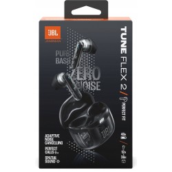 Outlet Słuchawki bezprzewodowe dokanałowe JBL Tune Flex 2 czarny