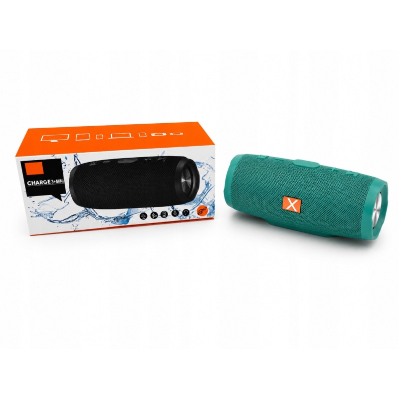 Outlet Głośnik Bluetooth CHARGE 3+ MINI BEZPRZEWODOWY Przenośny 20W MIĘTOWY