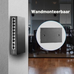 Outlet YuLinca 10-portowy mini switch PoE 120 W metalowy