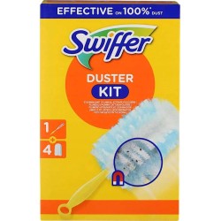 Zestaw Swiffer zmiotka do kurzu opakowanie uzupełniające 4 szt + trzonek