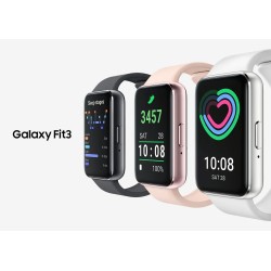 Outlet Smartwatch Samsung Galaxy Fit3 Srebrny 5 ATM AMOLED SpO2 Biały