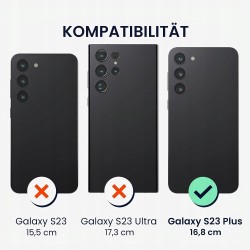 Outlet kwmobile Etui silikonowe matowe koralowe do Samsung Galaxy S23 Plus