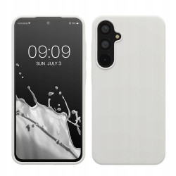 Outlet kwmobile Etui silikonowe matowe białe do Samsung Galaxy A55 5G
