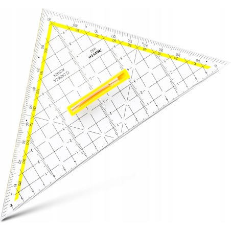 Ekierka Równoramienna Aristo TZ-Dreieck 1650/3 22,5 cm Przeźroczysta