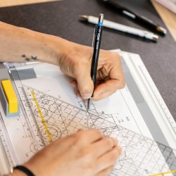 Ekierka Równoramienna Aristo TZ-Dreieck 1650/3 22,5 cm Przeźroczysta