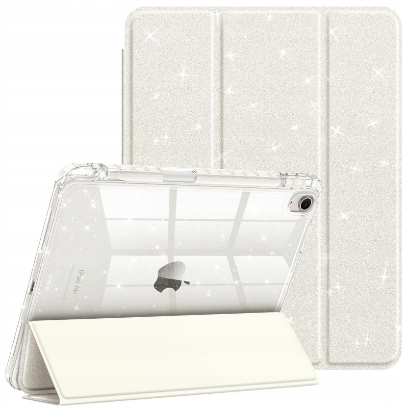 Outlet Fintie Etui z klapką do iPada Air 11" 5/4 gen. 10,9" brokatowe białe