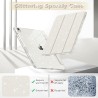 Outlet Fintie Etui z klapką do iPada Air 11" 5/4 gen. 10,9" brokatowe białe