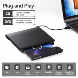 Outlet ORIGBELIE Zewnętrzna nagrywarka CD/DVD +/-RW USB 3.0 przenośna