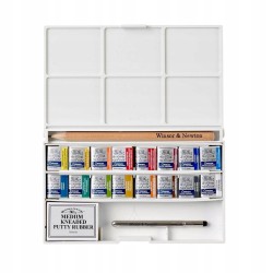 Zestaw farb akwarelowych Cotman Deluxe Winsor & Newton 16 kolorów