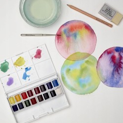 Zestaw farb akwarelowych Cotman Deluxe Winsor & Newton 16 kolorów