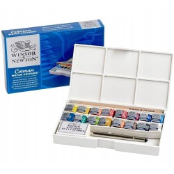 Zestaw farb akwarelowych Cotman Deluxe Winsor & Newton 16 kolorów