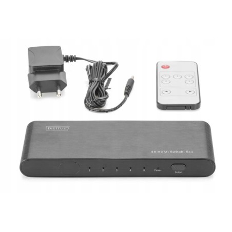 Outlet Przełącznik/Rozdzielacz Video DIGITUS DS-45317 4K60Hz HDMI