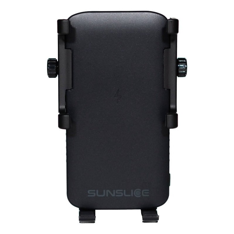 Outlet UCHWYT ROWEROWY NA TELEFON SUNSLICE z Powerbankiem 5000mah Czarny
